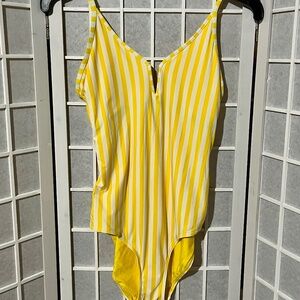 Yellow V Swim Suit